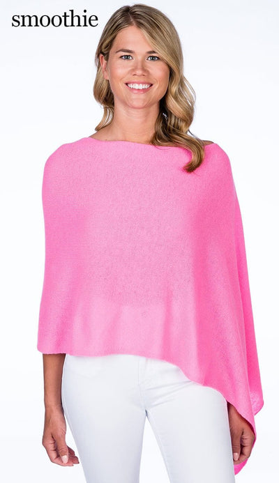 Claudia Nichole Cashmere Topper - smoothie pink