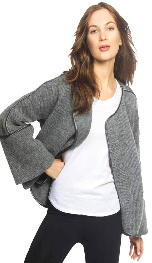 tatiana wool cape coat by garbe luxe