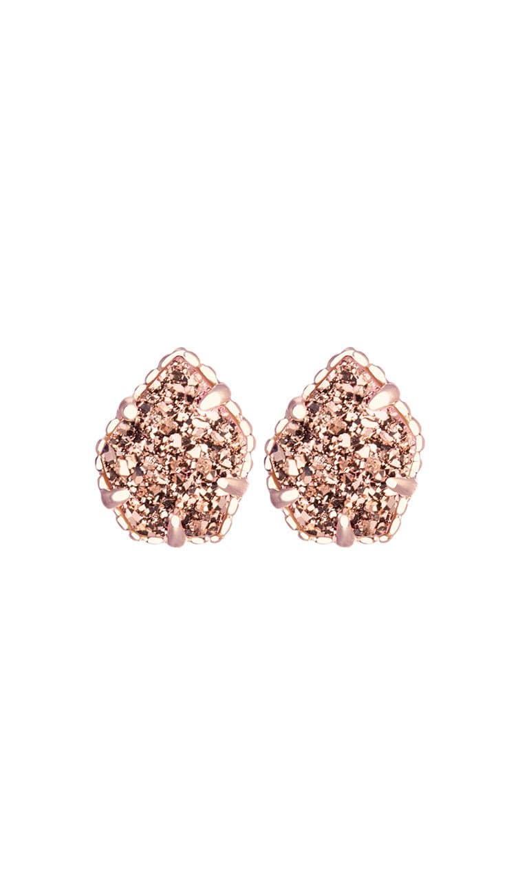 Rose Gold Drusy Tessa Earrings by Kendra Scott