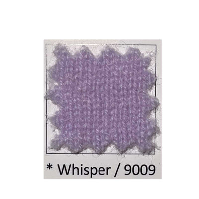 whisper topper color of light periwinkle lavender cashmere color.